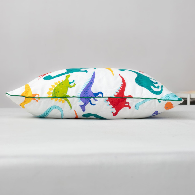 Подушка SELENA 'ДИНО', 40x60 см, со съемным стеганым чехлом на молнии и с внутренней подушкой